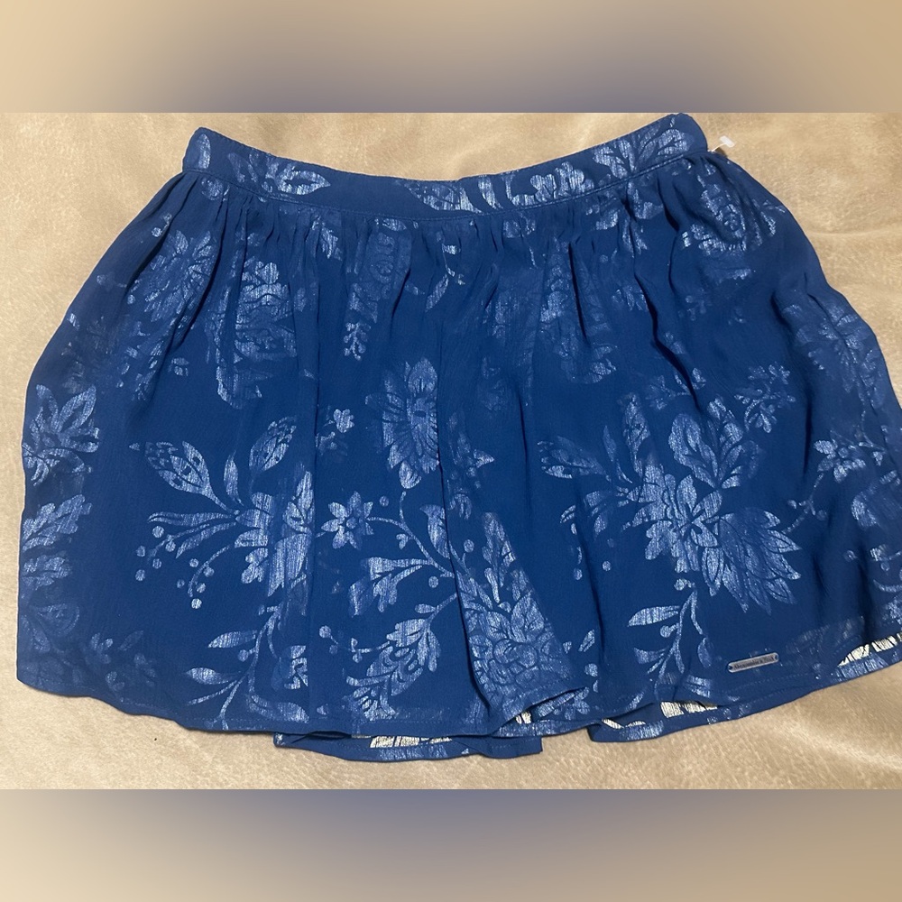 Abercrombie & Fitch Blue Floral Skirt